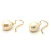 9CT YELLOW GOLD CULTURED PEARLS IN DROP STYLE EARRINGS