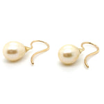9CT YELLOW GOLD CULTURED PEARLS IN DROP STYLE EARRINGS