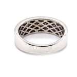 10CT WHITE GOLD THICKENED TOP CHANNEL SET DIAMOND DRESS RING VALUED @ $1599