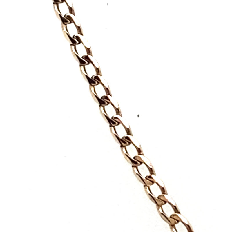 9CT YELLOW GOLD 44CM CURB LINK CHAIN