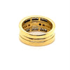 18CT YELLOW & WHITE GOLD JOINED THICKENED TOP BRIDAL SET VALUED @ $7599
