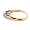 14CT YELLOW & WHITE GOLD THICKENED TOP STYLE DIAMOND DRESS RING VALUED @ $4499