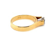 18CT YELLOW & WHITE GOLD FLOW UP STYLE DIAMOND DRESS RING VALUED @ $2599