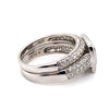 9CT WHITE GOLD FLOW UP STYLE DIAMOND BRIDAL SET VALUED @ $5499