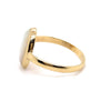 9CT YELLOW GOLD OVAL CABOCHON CUT OPAL DRESS RING VALUED @ $1899