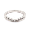 18CT WHITE GOLD CURVED PATTERN DIAMOND DRESS RING VALUED @ $1699