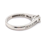 14CT WHITE GOLD THICKENED TOP DIAMOND DRESS RING VALUED @ $3099