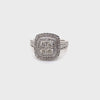 10CT WHITE GOLD FLOW UP STYLE DIAMOND DRESS RING VALUED @ $4199