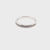 18CT WHITE GOLD CHANNEL SET DIAMOND DRESS RING VALUED @ $1699