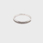 18CT WHITE GOLD CHANNEL SET DIAMOND DRESS RING VALUED @ $1699