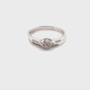 9CT WHITE GOLD WRAP AROUND STYLE BRIDAL SET VALUED @ $1499