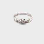 9CT WHITE GOLD WRAP AROUND STYLE BRIDAL SET VALUED @ $1499