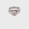 10CT WHITE GOLD WRAP AROUND STYLE DIAMOND BRIDAL SET VALUED @ $1999