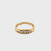9CT YELLOW GOLD CURVE PATTERN DIAMOND DRESS RING VALUED @ $1499
