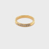 18CT YELLOW GOLD CHANNEL SET DIAMOND DRESS RING VALUED @ $1599