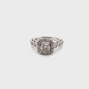 9CT WHITE GOLD FLOW UP STYLE DIAMOND DRESS RING VALUED @ $4099