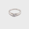 9CT WHITE GOLD FLOW UP STYLE DIAMOND DRESS RING VALUED @ $1599