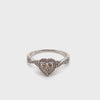 9CT WHITE GOLD CROSS OVER PATTERN DIAMOND DRESS RING VALUED @ $2099