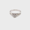 18CT WHITE GOLD WRAP AROUND STYLE DIAMOND DRESS RING VALUED @ $2399