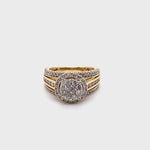 14CT YELLOW GOLD DIAMOND DRESS RING VALUED @ $3799