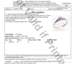 18ct YELLOW GOLD & PLATINUM DIAMOND SOLITAIRE RING VAL $1499