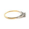 18ct YELLOW GOLD & PLATINUM DIAMOND SOLITAIRE RING VAL $1499