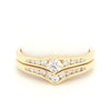 18ct GOLD DIAMOND BRIDAL RING SET TDW 0.53cts VAL $3299