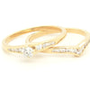 18ct GOLD DIAMOND BRIDAL RING SET TDW 0.53cts VAL $3299