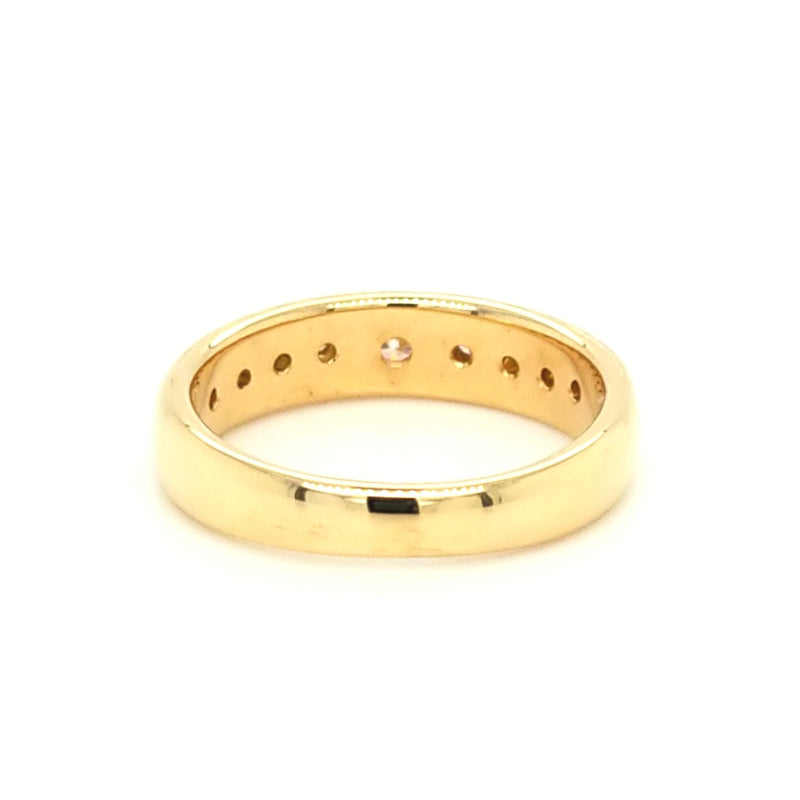 18ct YELLOW GOLD DIAMOND DRESS RING TDW 0.17cts VAL $2399