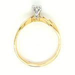 18ct GOLD SOLITAIRE DIAMOND DRESS RING TDW 0.27cts VAL $2299