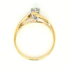 18ct GOLD DIAMOND FLOW UP STYLE RING TDW 0.40cts VAL $2399
