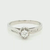 18ct WHITE GOLD SOLITAIRE DIAMOND RING TDW 0.21cts VAL $1999